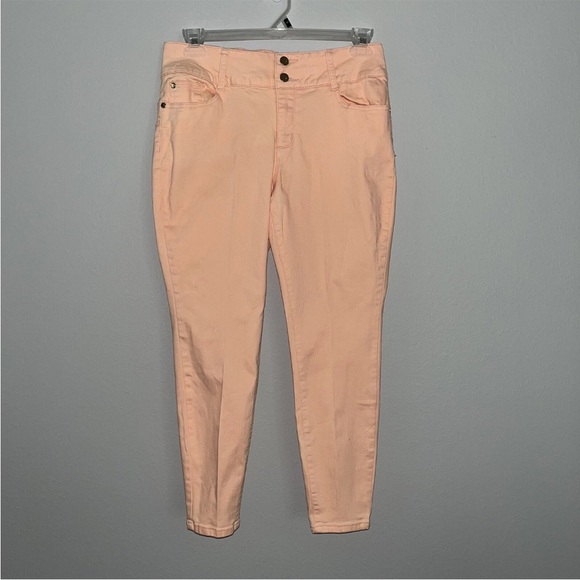 Thalia Sodi Peach Colored Jeans Size 12 - Picture 1 of 2